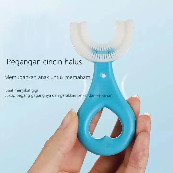 Sikat Gigi Anak Bayi Silikon Bentuk Shape U Training Toothbrush Baby