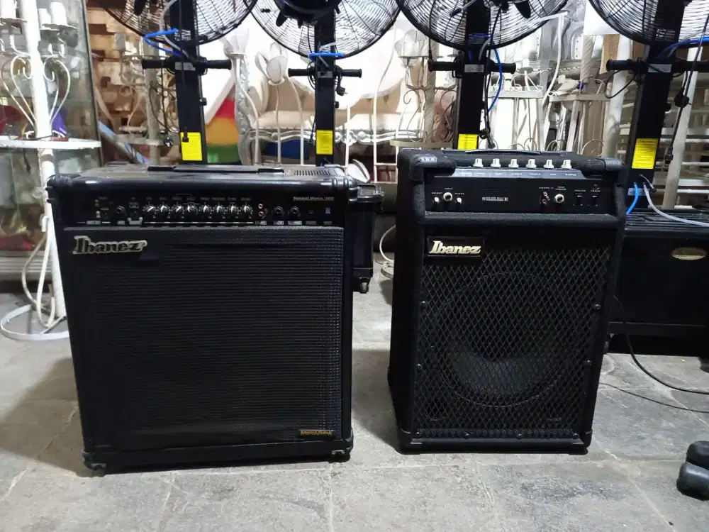Ampli bass ibanez soundwave sw100 speaker 15 inch dan swx65 speaker 12