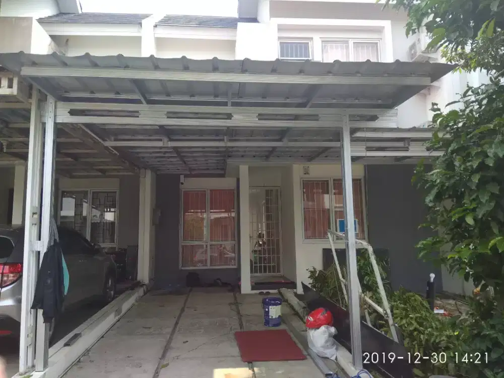 Pemasangan Kanopi Baja Ringan atap Spandek Pasir 3x5m