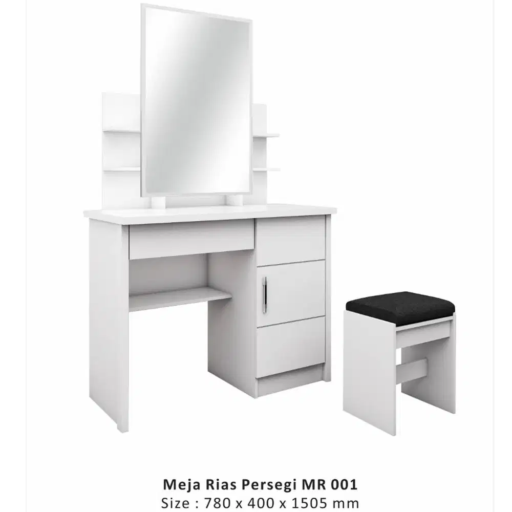 Meja Rias Full Putih