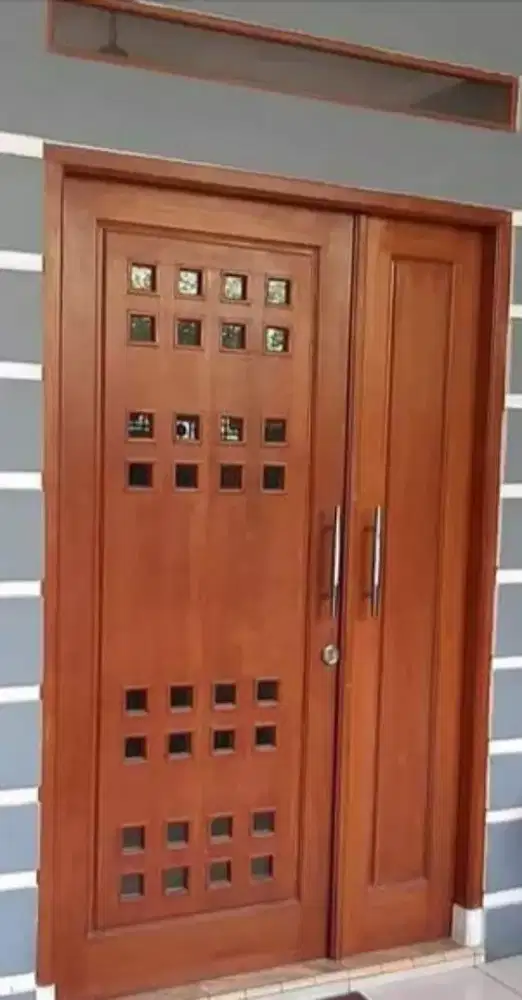 Kusen pintu  kupu2  jati