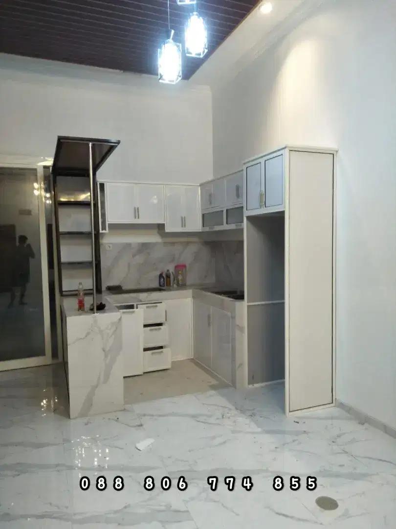 Kitchen set alumunium langsung Pengrajin murah di jamin murah