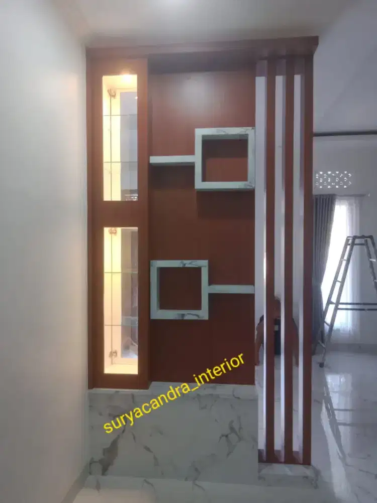 Sekat ruangan, bufet, interior, lapisan HPL