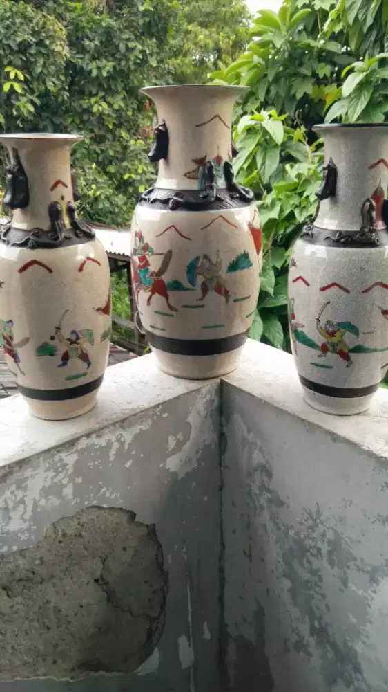 3 guci tua kuda perang japan borongan semuanya