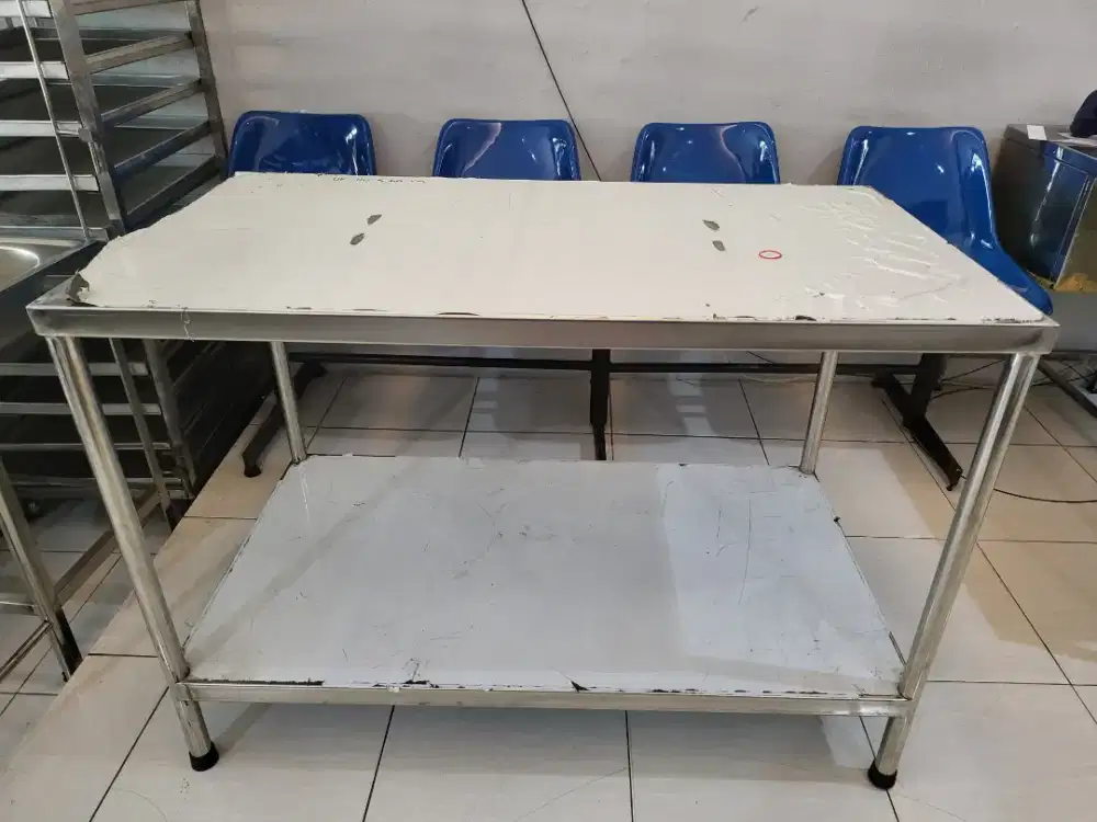 Meja Stainles 2 Susun uk.60x110xT.79 cm