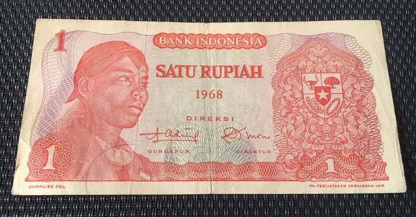 Uang Kertas BI Satu Rupiah Thn 1968