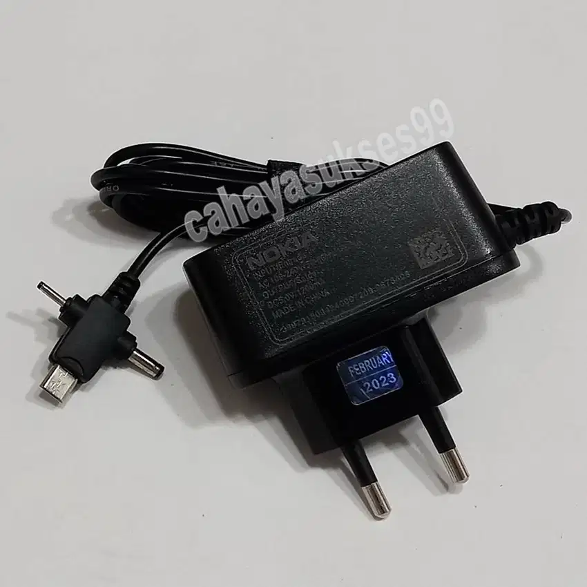 Charger Handphone Vintage Cas HP Aksesoris Ponsel Nokia Jadul 3 in 1