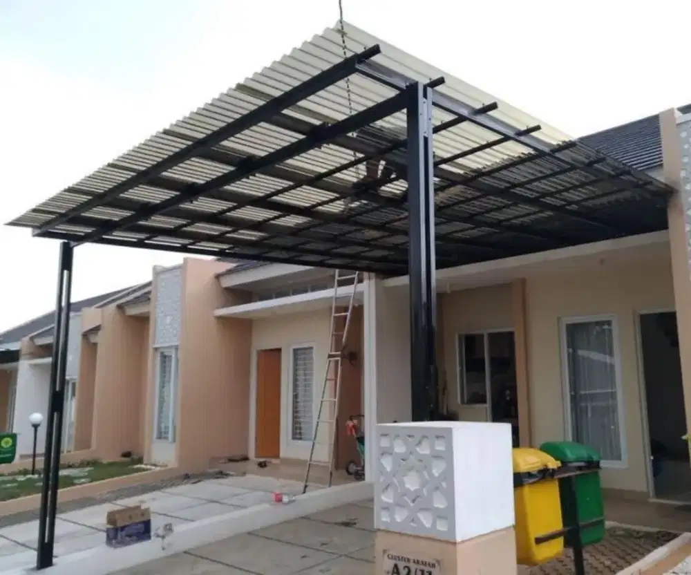 Kanopi minimalis , Pagar , Partisi   Kitchen Set , Backdrop Tv