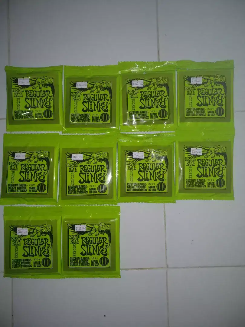 senar gitar ernieball