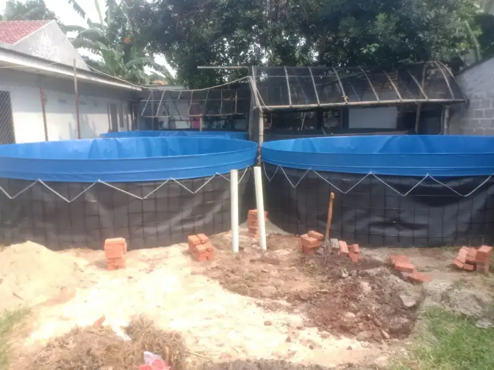 Kolam Bundar Terpal Bioflok