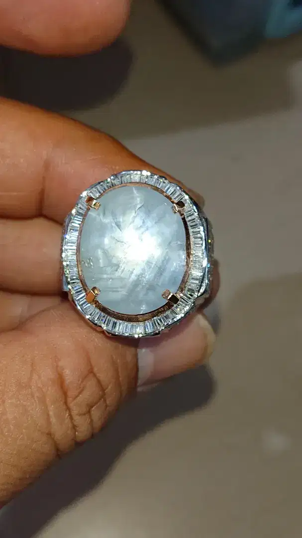 Natural sapphire star