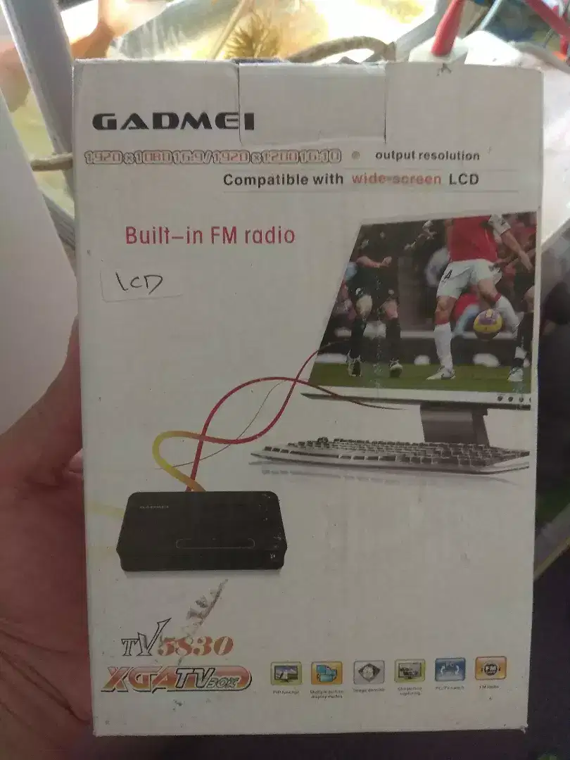 Gadmei TV 5830 untuk TV Box di monitor PC