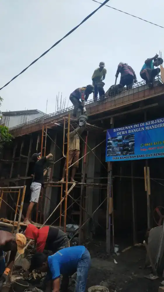 Tukang mandor bangun renovasi atap talang plafon