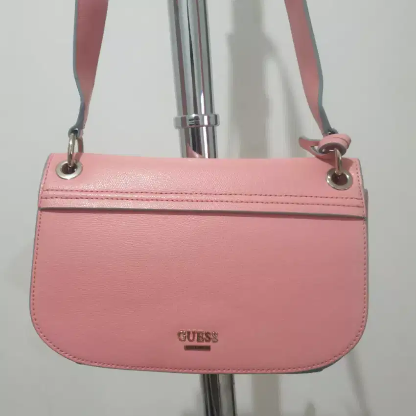 Tas Guess Pink Biru Preloved