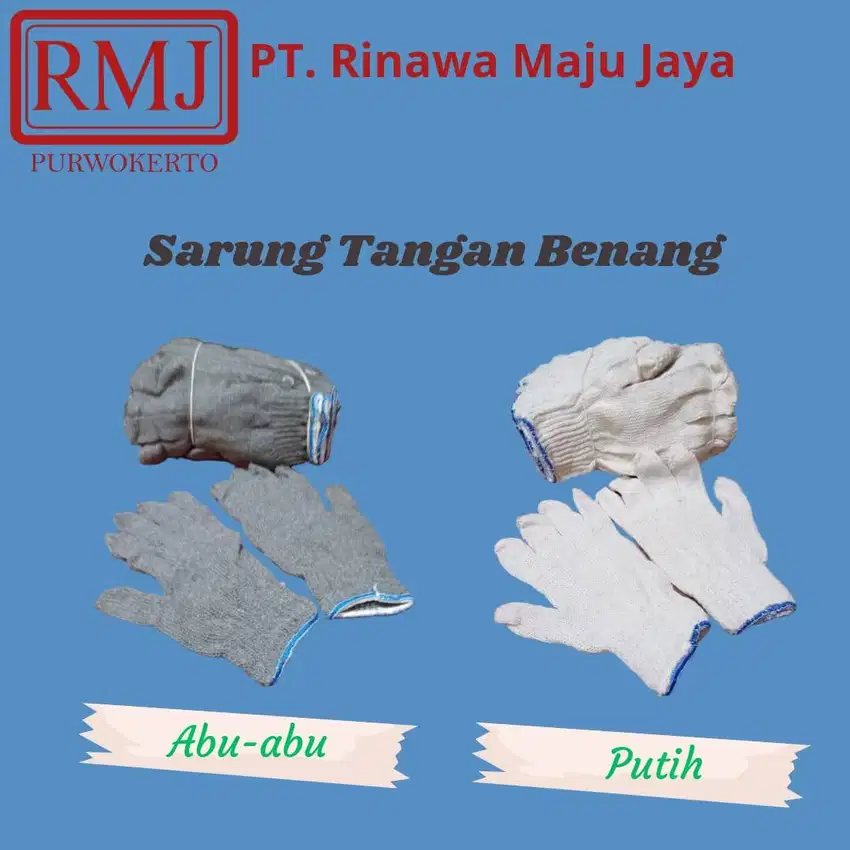 Sarung tangan Benang 5 / Sarung Tangan Katun 1  Lusin (12 Pasang)