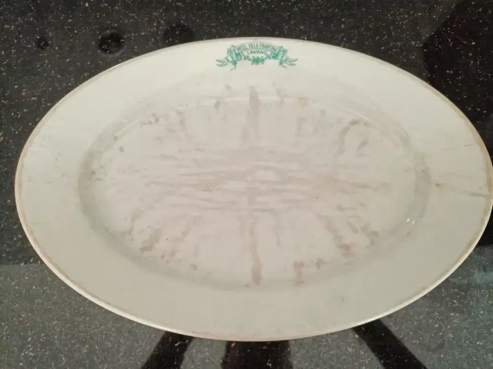 Piring vintage lonjong antik buatan germany