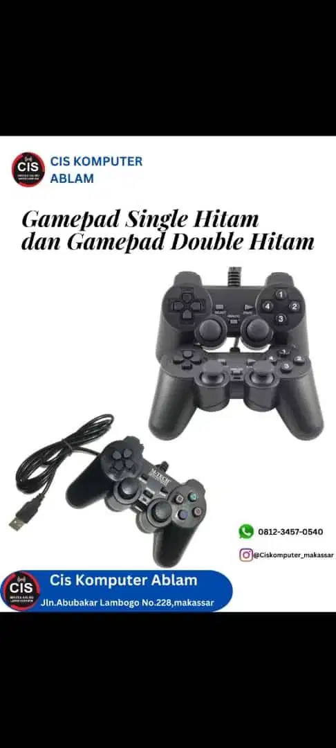 Stick Gamepad Analog Controler Joystick Joystik Controller Singel & Do