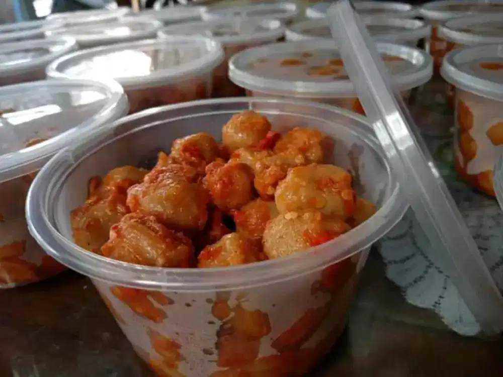 (Pentol Mini Sambal Pedas Murah isi Banyak 50 biji)