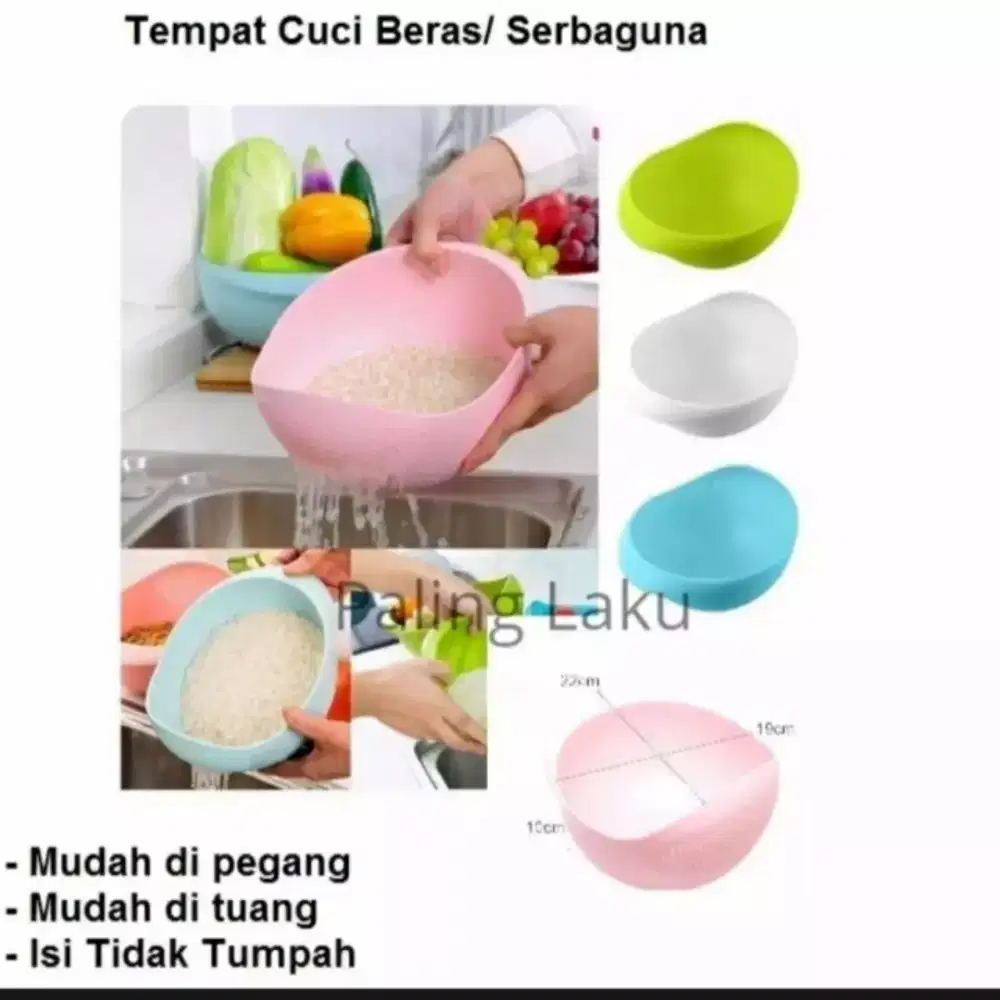 Baskom untuk mencuci beras/ sayur