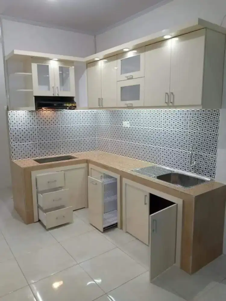 Kitchenset meja dapur rak tangga kantor panel tv