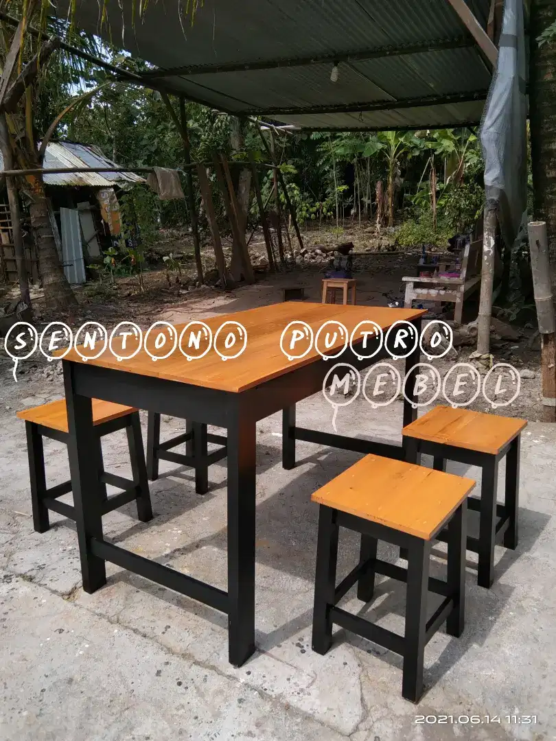 PROMO SET MEJA KURSI CAFE MURAH SAJA..