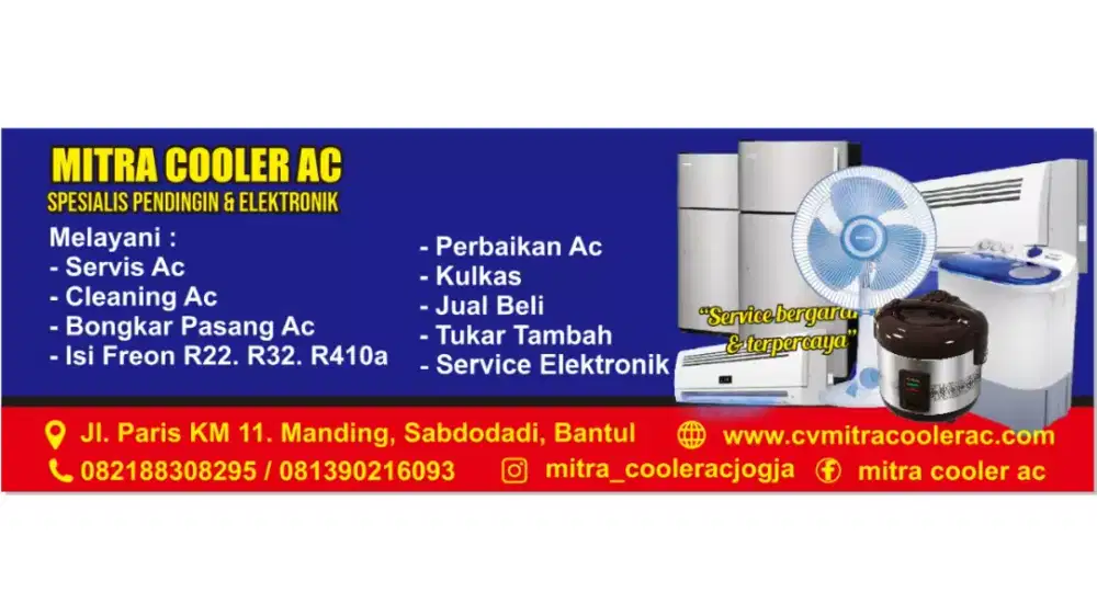 Service ac - isi freon - jual beli - perawatan ac- KONTRAK KERJA AC
