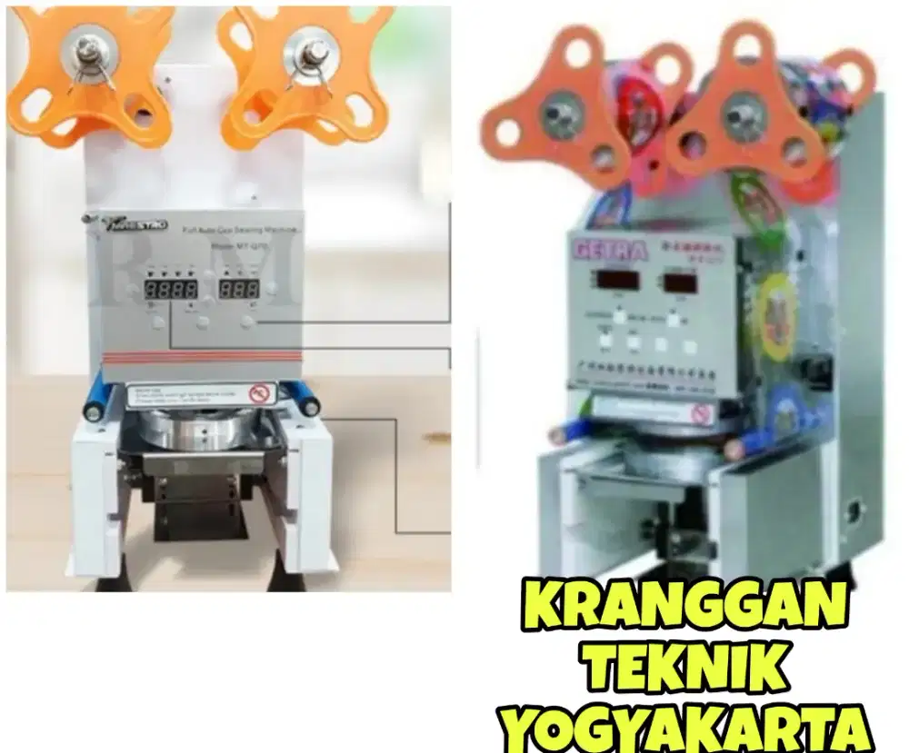 (KRANGGAN TEKNIK)cup sealer full otomatis cup sealer full automatic