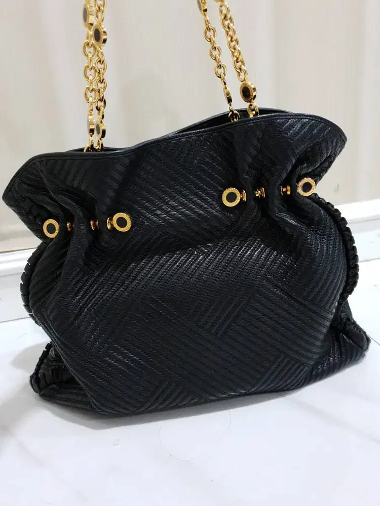 Tas bvlgari tote bag chain ghw