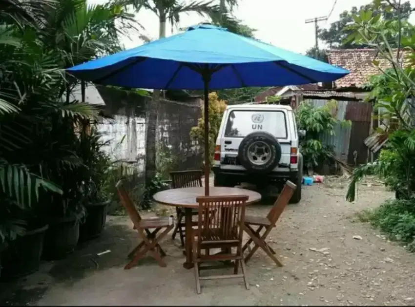 Meja payung cafe,meja taman jati,kursi cafe