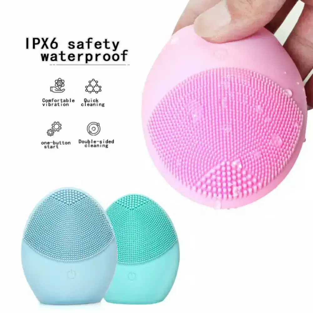 Facial cleansing brush vibration