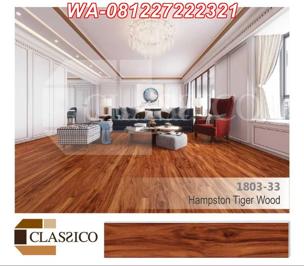 Material Lantai Murah dan Kuat ( SPC Motif Kayu)