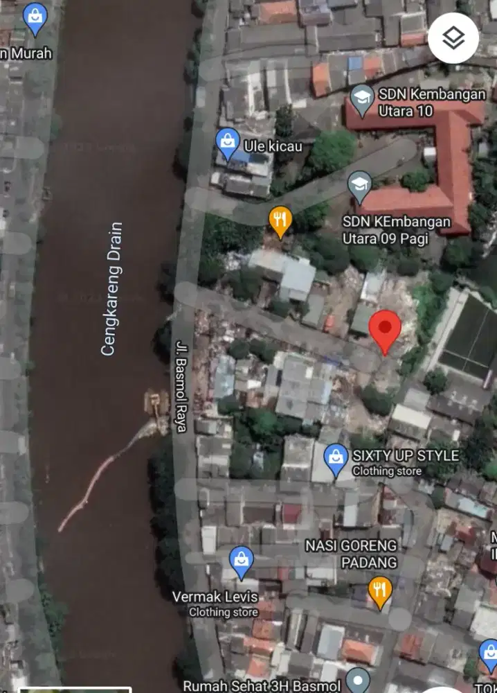 TANAH HOKI MANTAP Di raya Basmol,cengkareng dran,sebelah SDN kembangan
