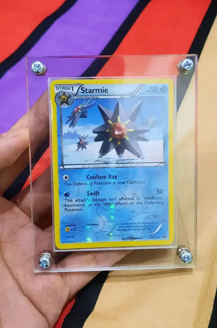 Kartu Pokemon Starmie Holo TCG English Mint 24/99