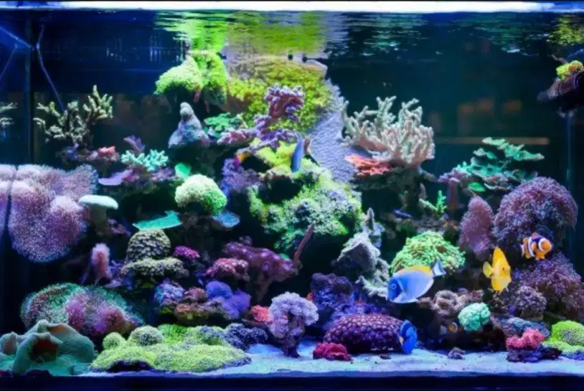 Jasa Settup Aquarium Laut Paket Full Biota + Aquarium