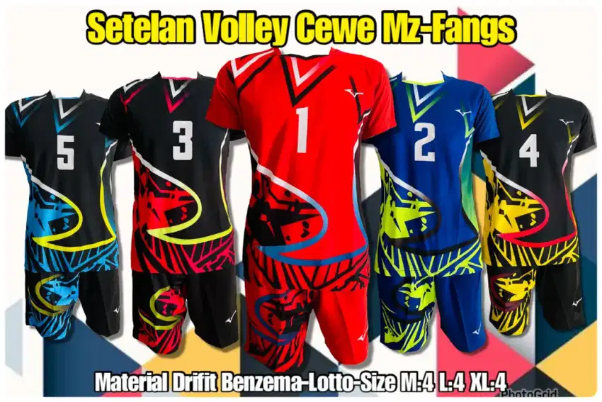 KAOS SETELAN VOLLY MIZUNO CEWEK