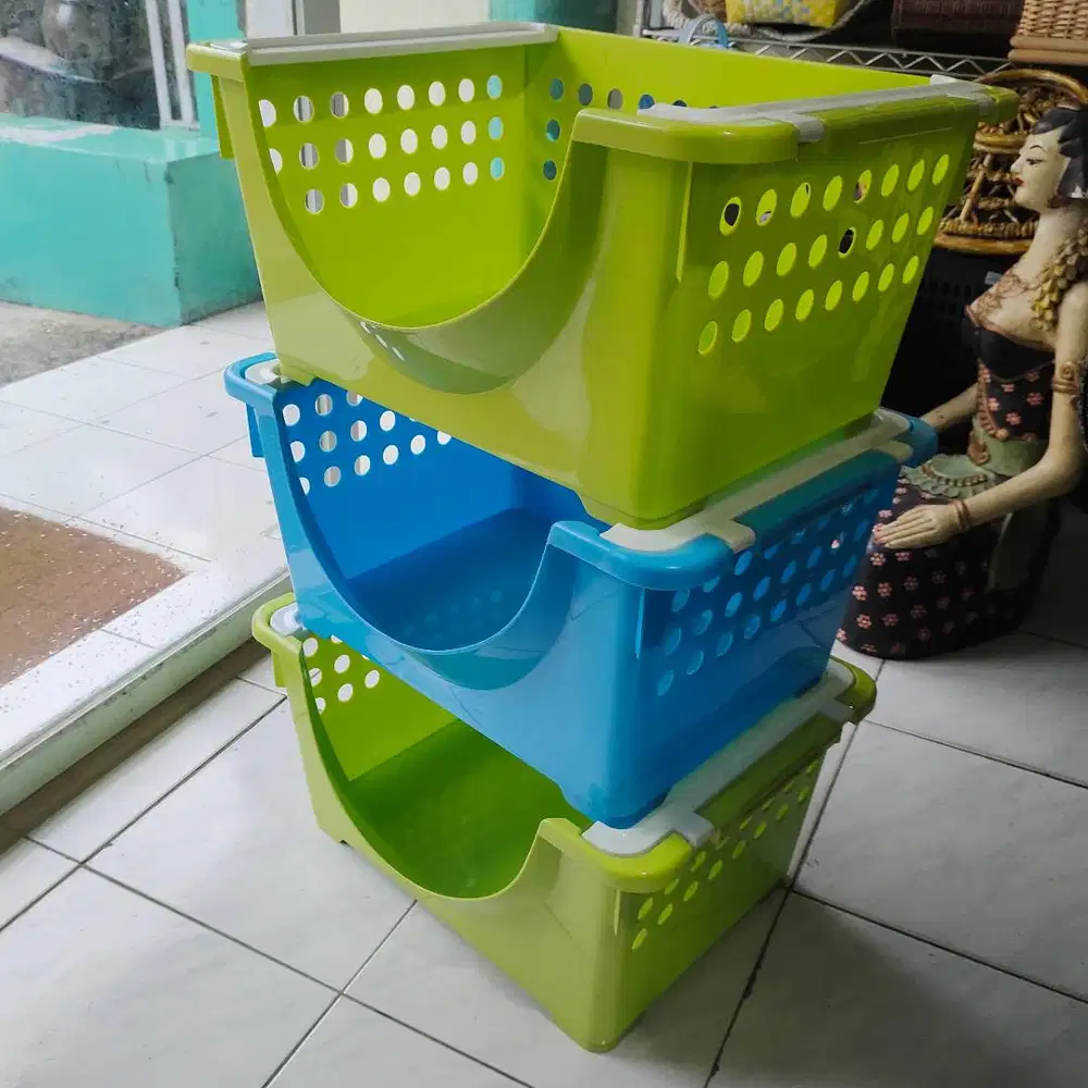 Stacking Basket Set of 3 / Borongan Kelanjang 3 pasang Maspion