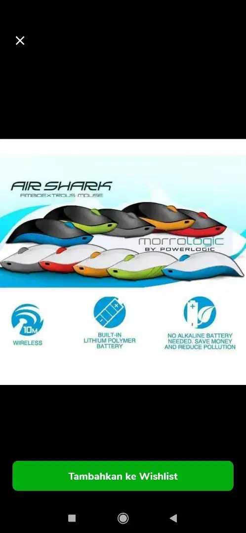 Mouse PC Komputer Laptop USB Kabel Alcatroz Shark Original