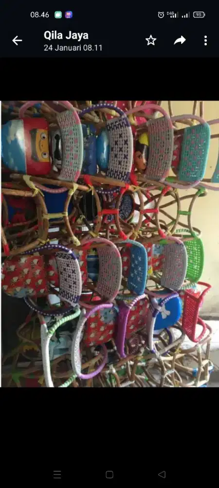 Kursi Rotan Buat  Matic Ada Sabuk Pengaman