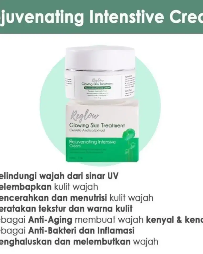 CREAM REGLOW SKINCARE ASLI & HALAL PENCERAH WAJAH TERBAIK MS GLOW