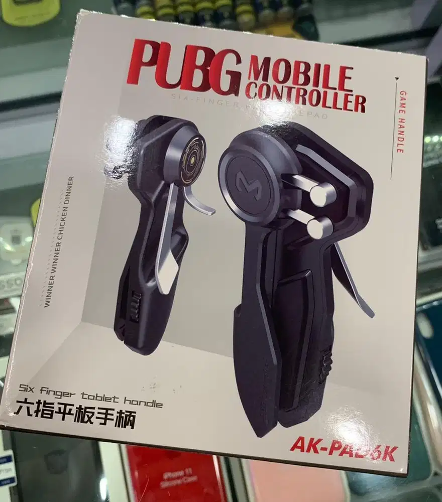 Trigger L1 R1 PUBG Controller untuk IPAD TAB, six finger gamepad