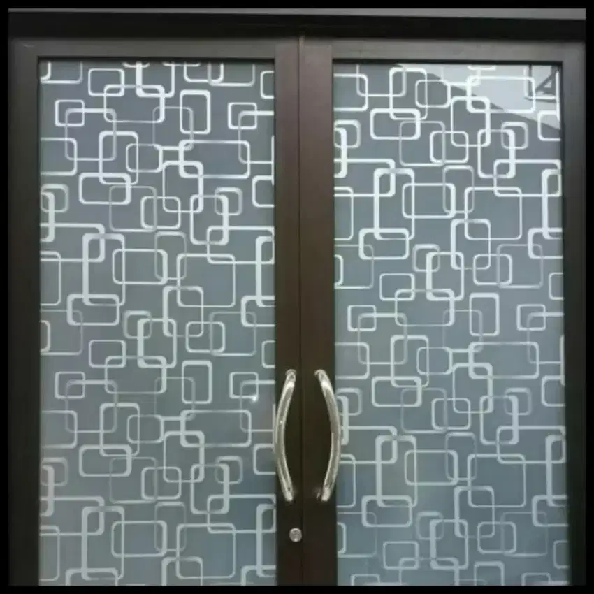 Stiker kaca sandblast motif/stiker kaca sandblast motif minimalis