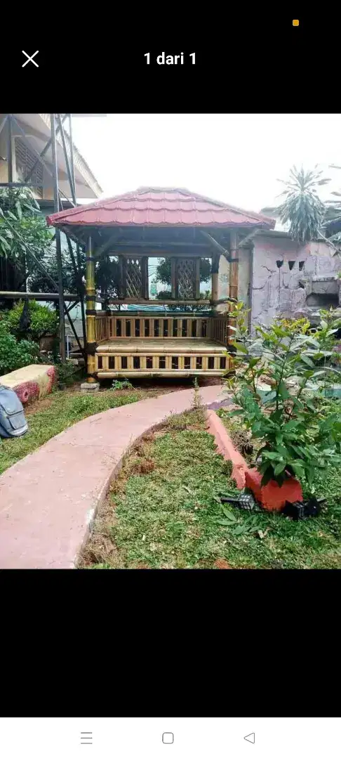 Saung dan gazebo bambu