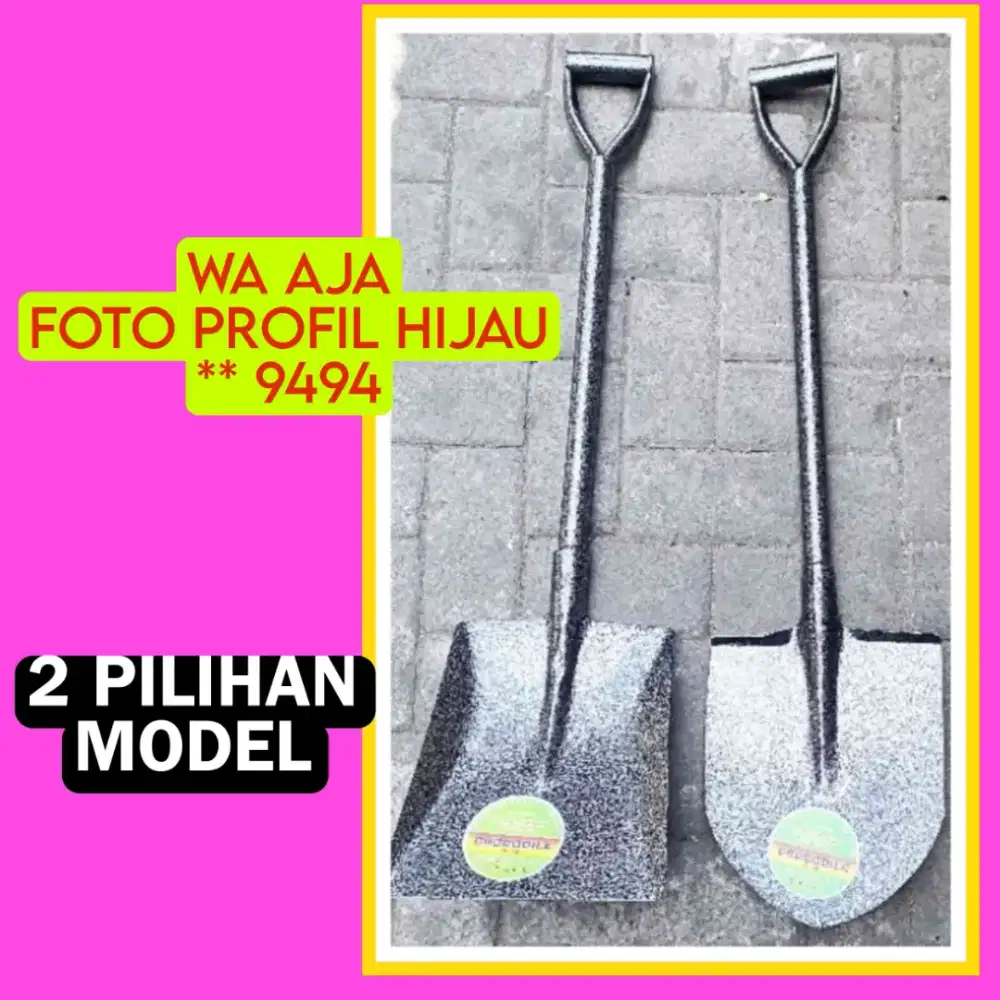 Sekop Pasir /skop Gali KUAT + KOKOH Full  besi~Recommended Mantap Jos