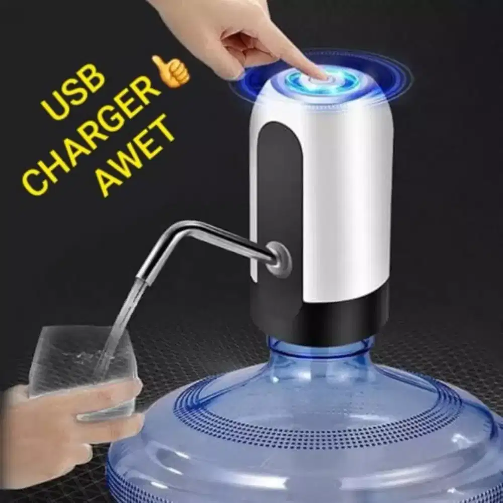 Pompa galon pompa gallon otomatis dispenser air USB elektrik