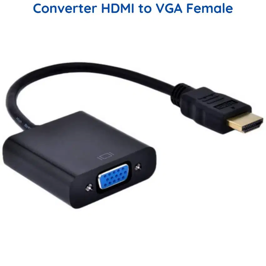 Converter Kabel HDMI to VGA / Kabel Konverter HDMI Male to VGA Female