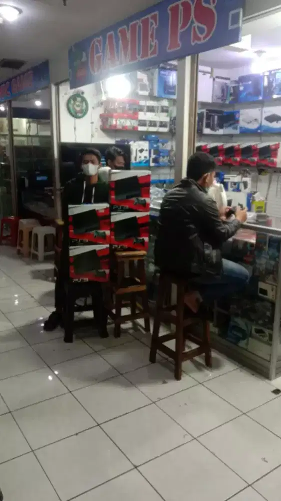 Ps3 slim 500gb uda bonus game full stik ori wireles 2 tinggal main aja