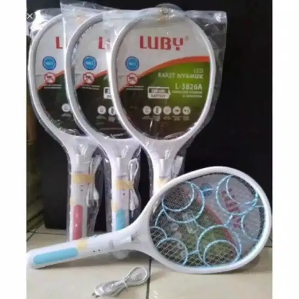 Raket Nyamuk plus Lampu Emergency  LED