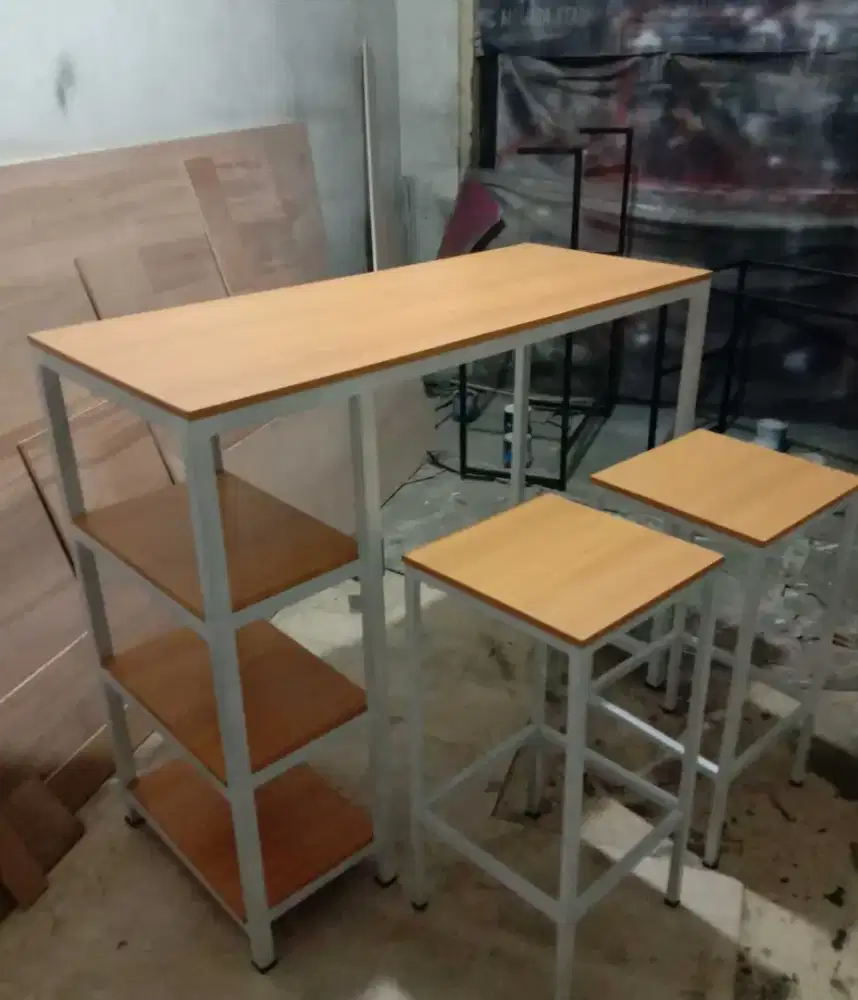 AWET Meja makan meja bar mini bar kitchen island