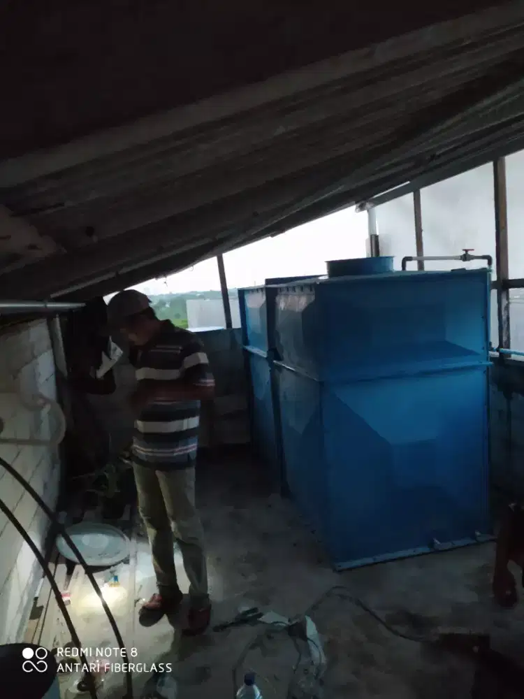 Tangki air panel / tangki air kotak fiberglass