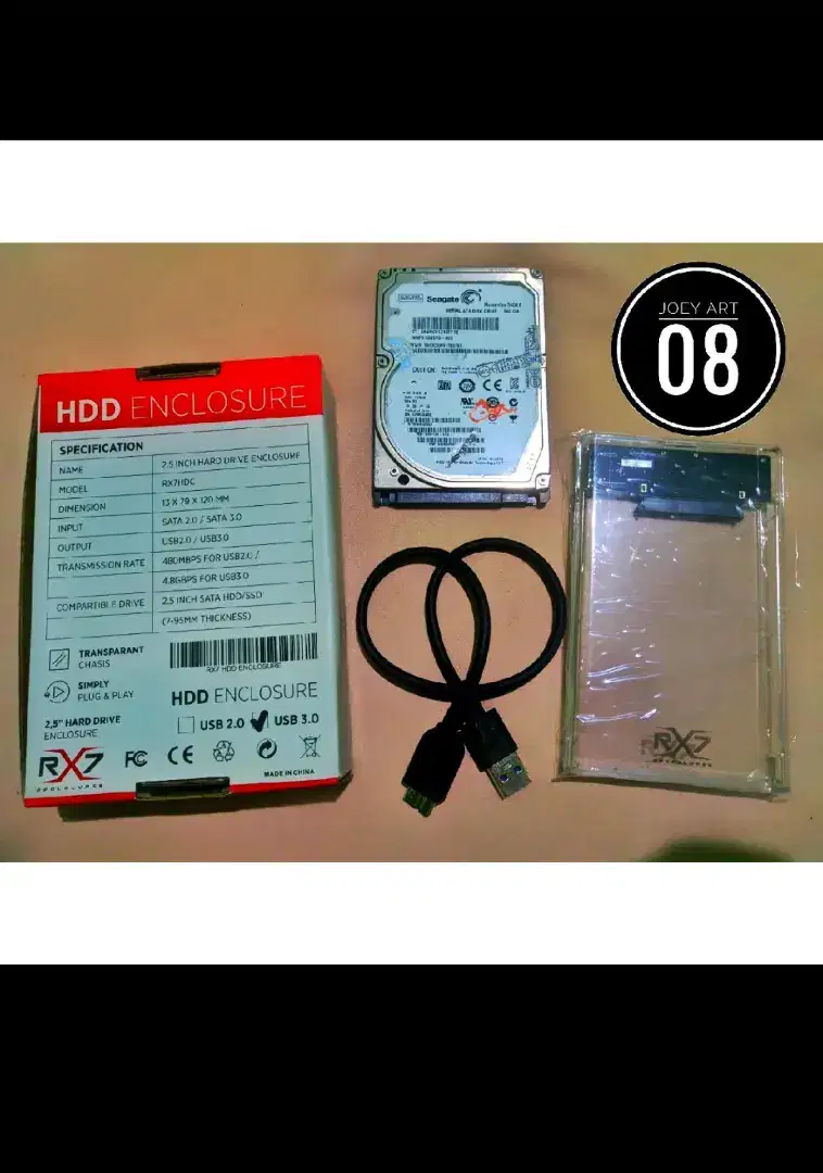 HDD EXTERNAL ENCLOSURE BRACKET HDD SSD EXTERN 3.0